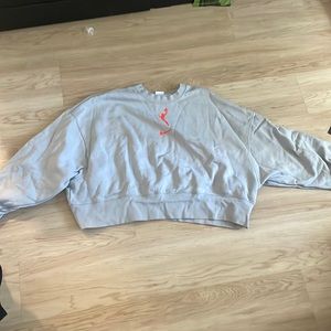 WNBA oversized crop crewneck